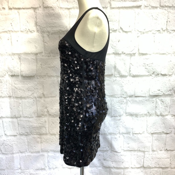 Express Stretch Sequin black party dress - Picture 3 of 6